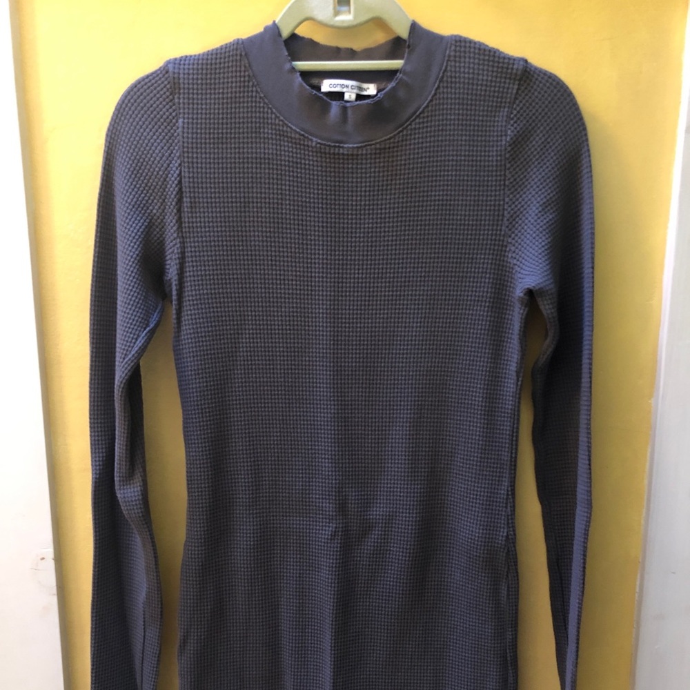 Waffle knit dress